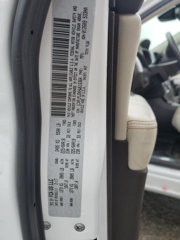 2017 Jeep Cherokee Overland VIN: 1C4PJMJSXHW616364 Lot: 82757295