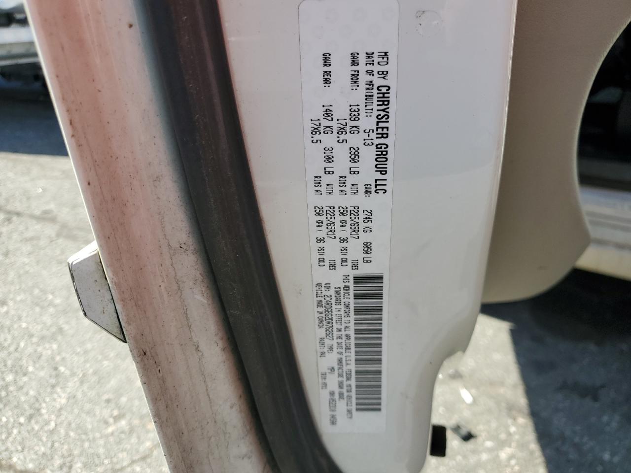 2013 Dodge Grand Caravan Se VIN: 2C4RDGBG2DR762627 Lot: 84574995