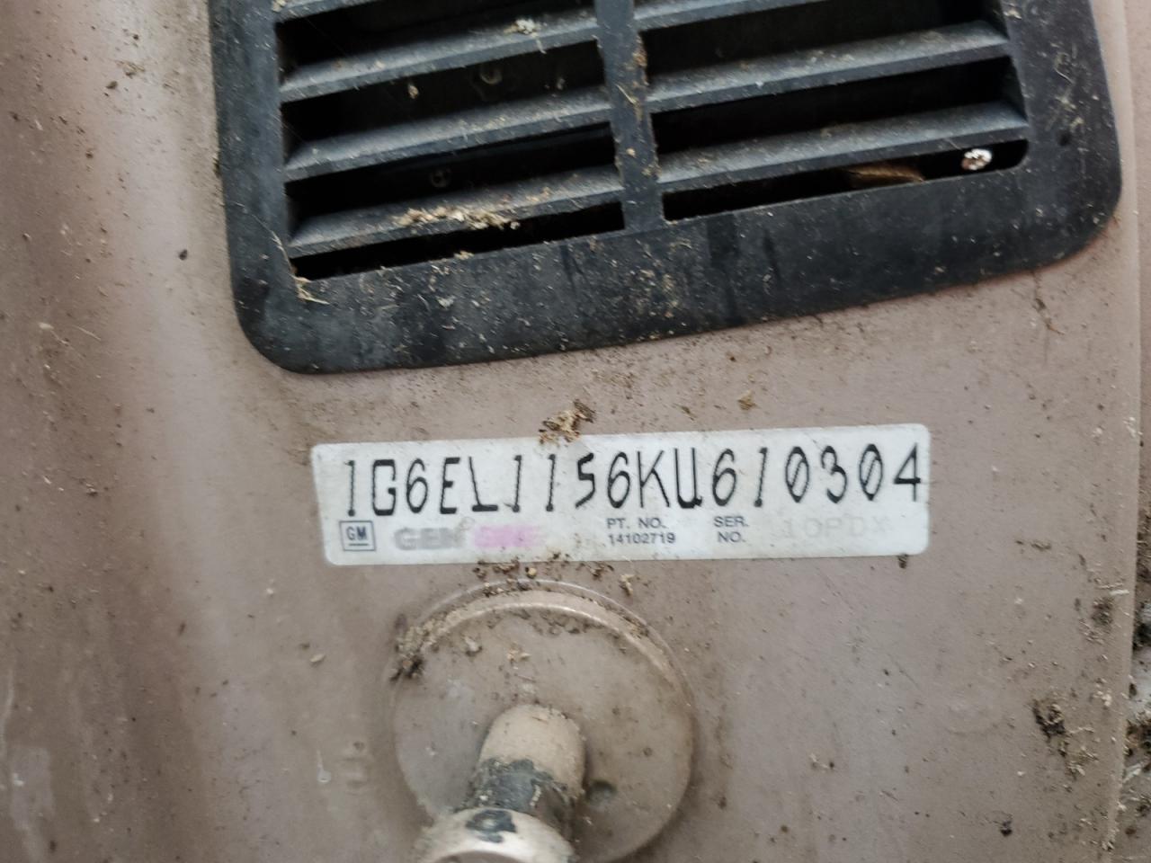 1989 Cadillac Eldorado VIN: 1G6EL1156KU610304 Lot: 86273295