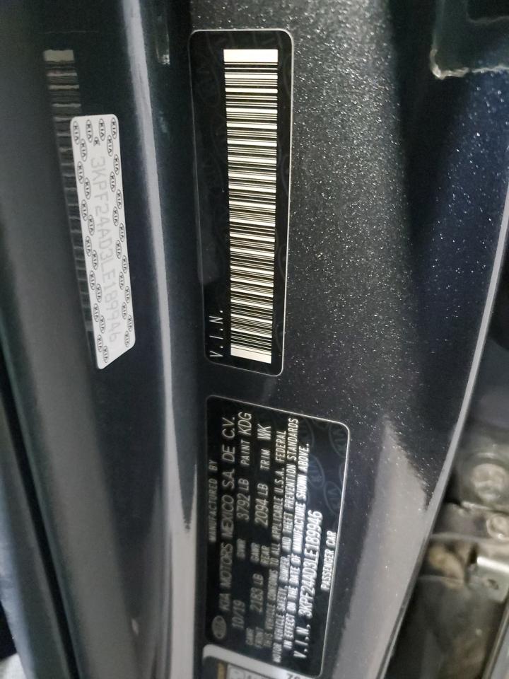 2020 Kia Forte Fe VIN: 3KPF24AD3LE189946 Lot: 86833745