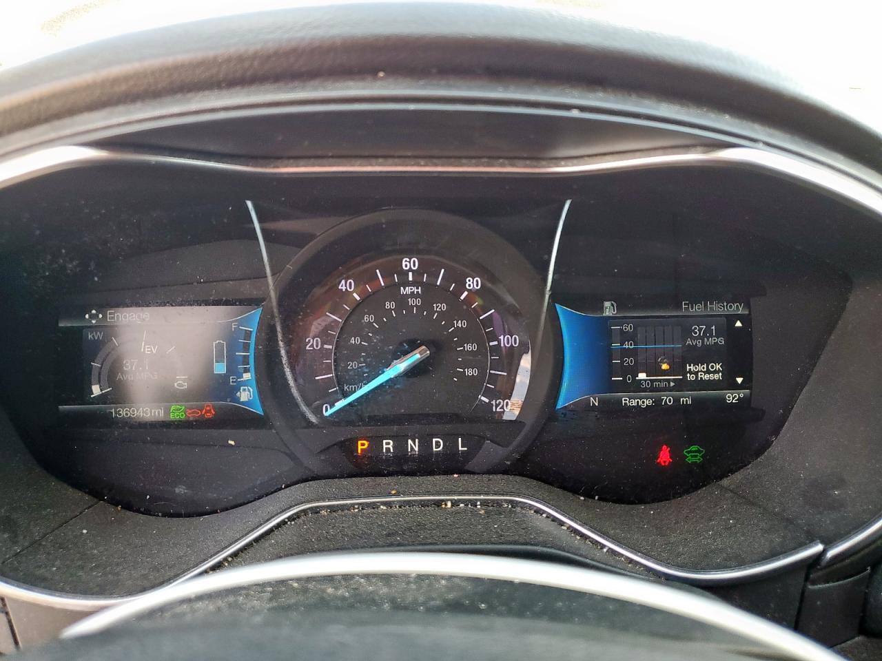 2017 Ford Fusion Titanium Hev VIN: 3FA6P0RU0HR384116 Lot: 85718565