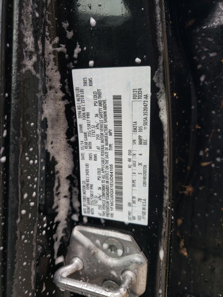 2014 Ford Escape Se VIN: 1FMCU0GX1EUD64105 Lot: 82298125