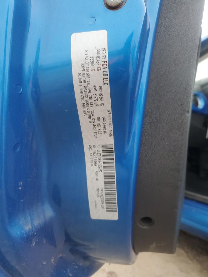 2017 Fiat 500 Pop VIN: 3C3CFFKR4HT530257 Lot: 90228785