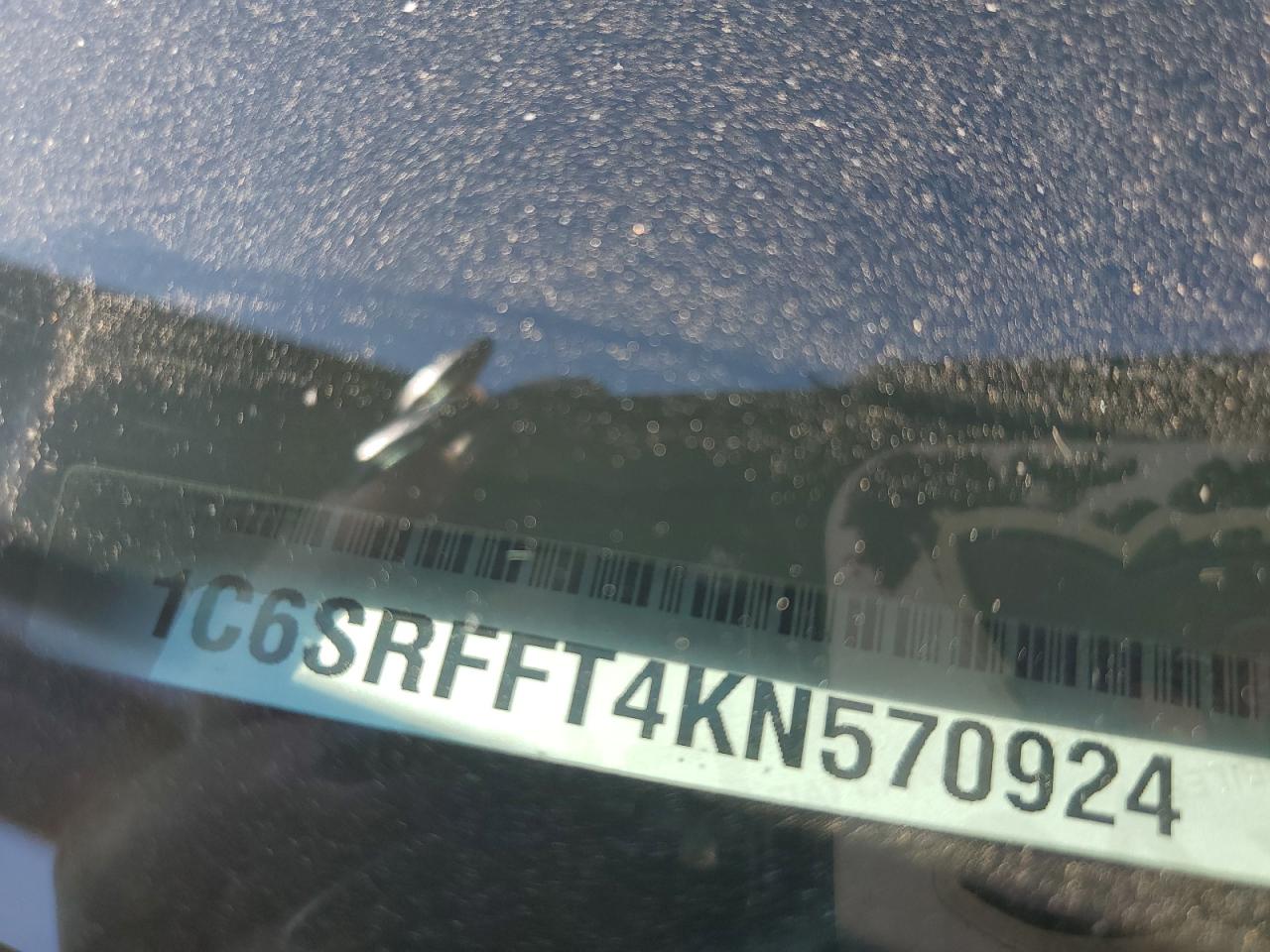 2019 Ram 1500 Big Horn/Lone Star VIN: 1C6SRFFT4KN570924 Lot: 82375825