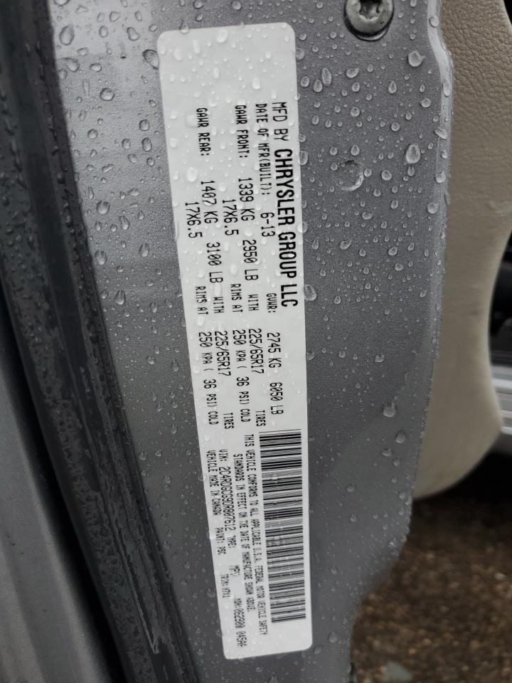 2013 Dodge Grand Caravan Sxt VIN: 2C4RDGCG9DR807612 Lot: 85383585