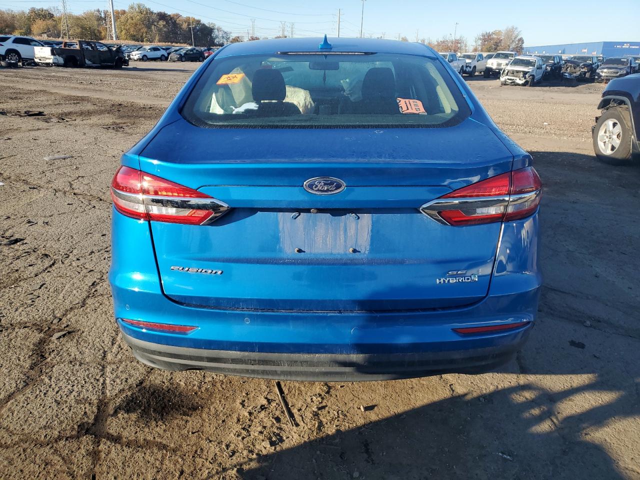 2019 Ford Fusion Se VIN: 3FA6P0LU8KR166747 Lot: 90603475