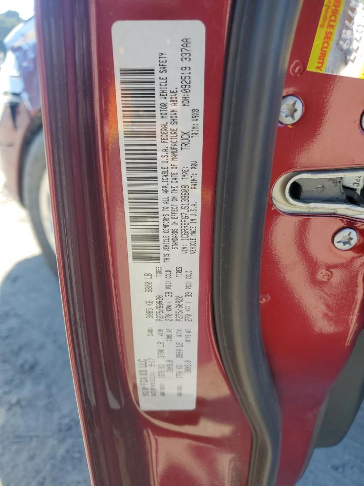 2018 Ram 1500 St VIN: 1C6RR6FG7JS139608 Lot: 87033765