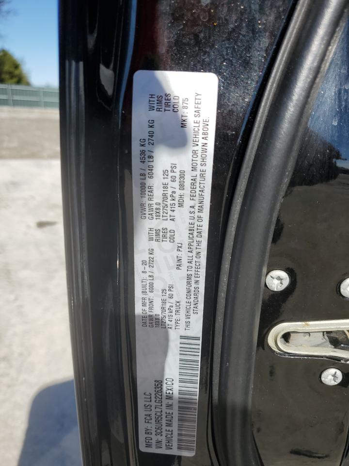 2020 Ram 2500 Tradesman VIN: 3C6UR5CL7LG226358 Lot: 87314425