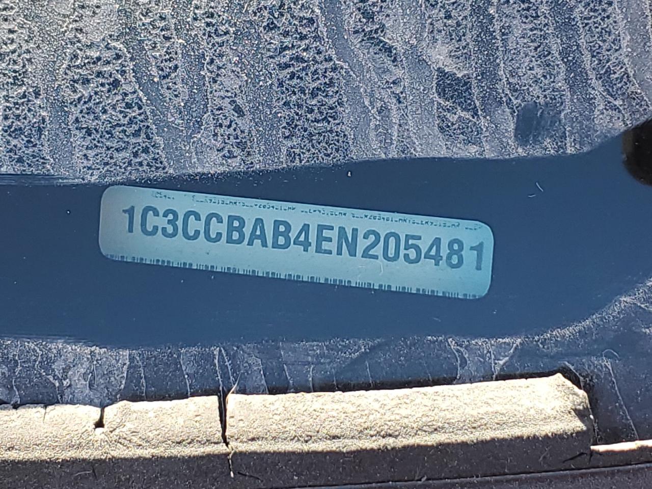 2014 Chrysler 200 Lx VIN: 1C3CCBAB4EN205481 Lot: 82344495