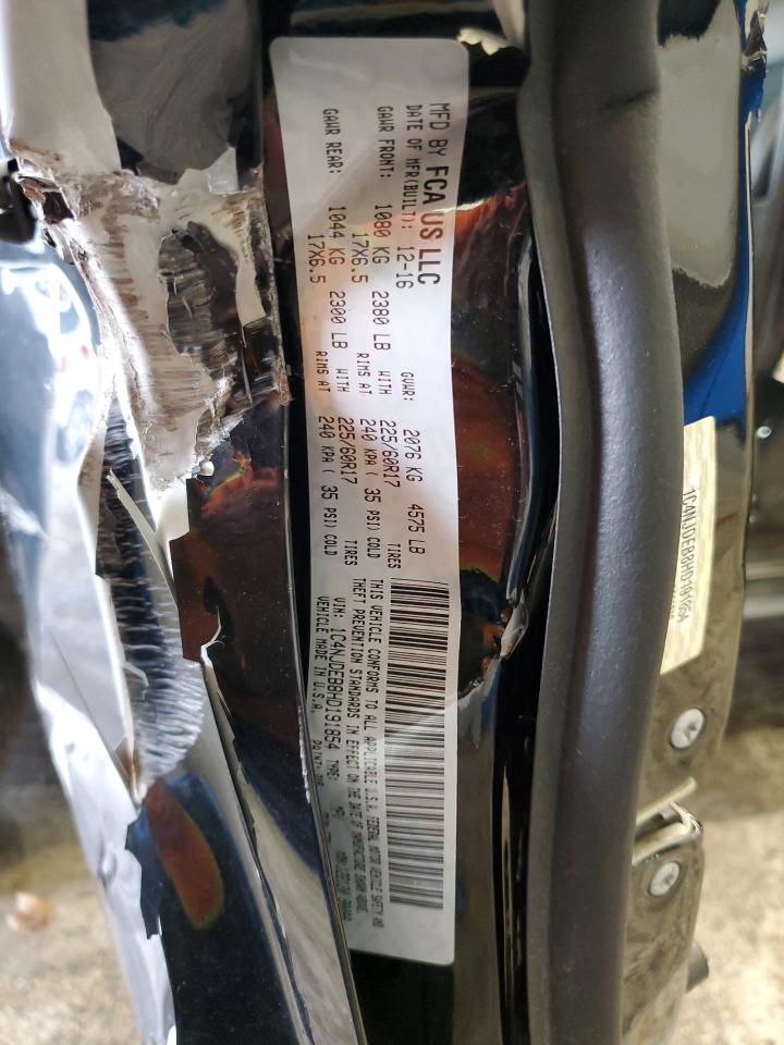 2017 Jeep Compass Latitude VIN: 1C4NJDEB8HD191854 Lot: 82709105