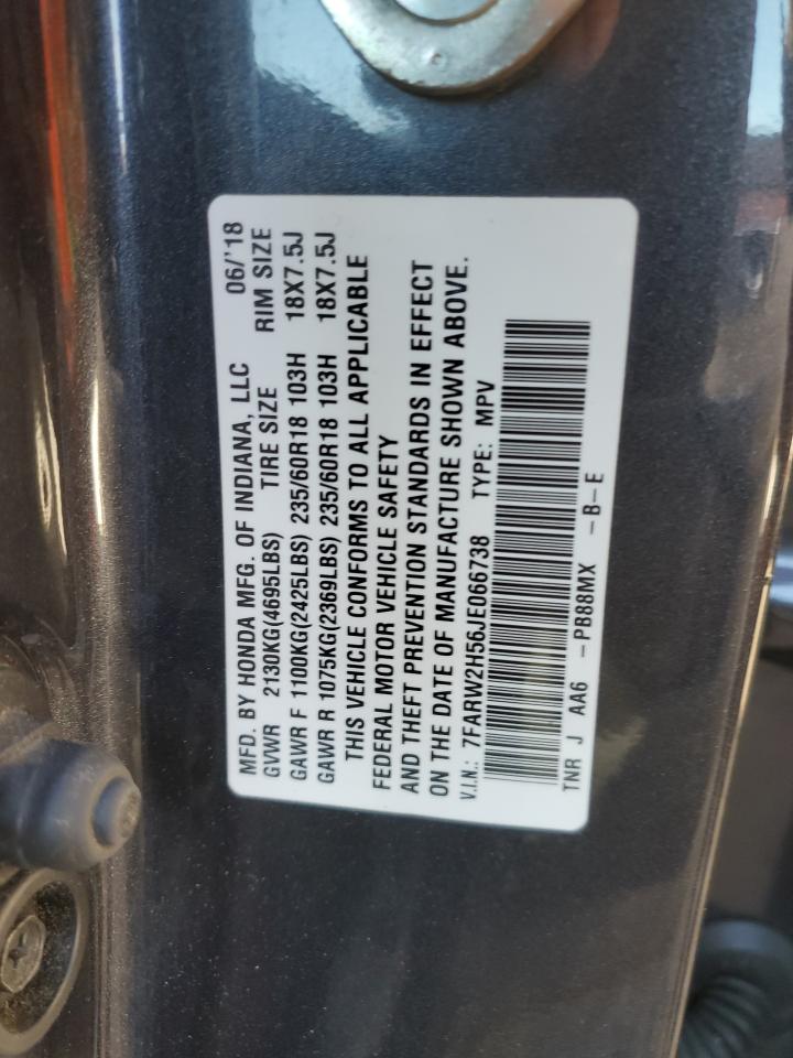 2018 Honda Cr-V Ex VIN: 7FARW2H56JE066738 Lot: 86266625