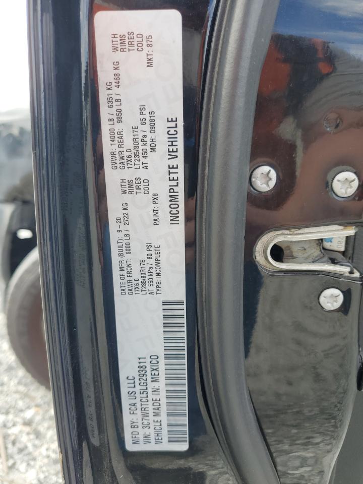 2020 Ram 3500 VIN: 3C7WRTCL5LG293811 Lot: 86474925