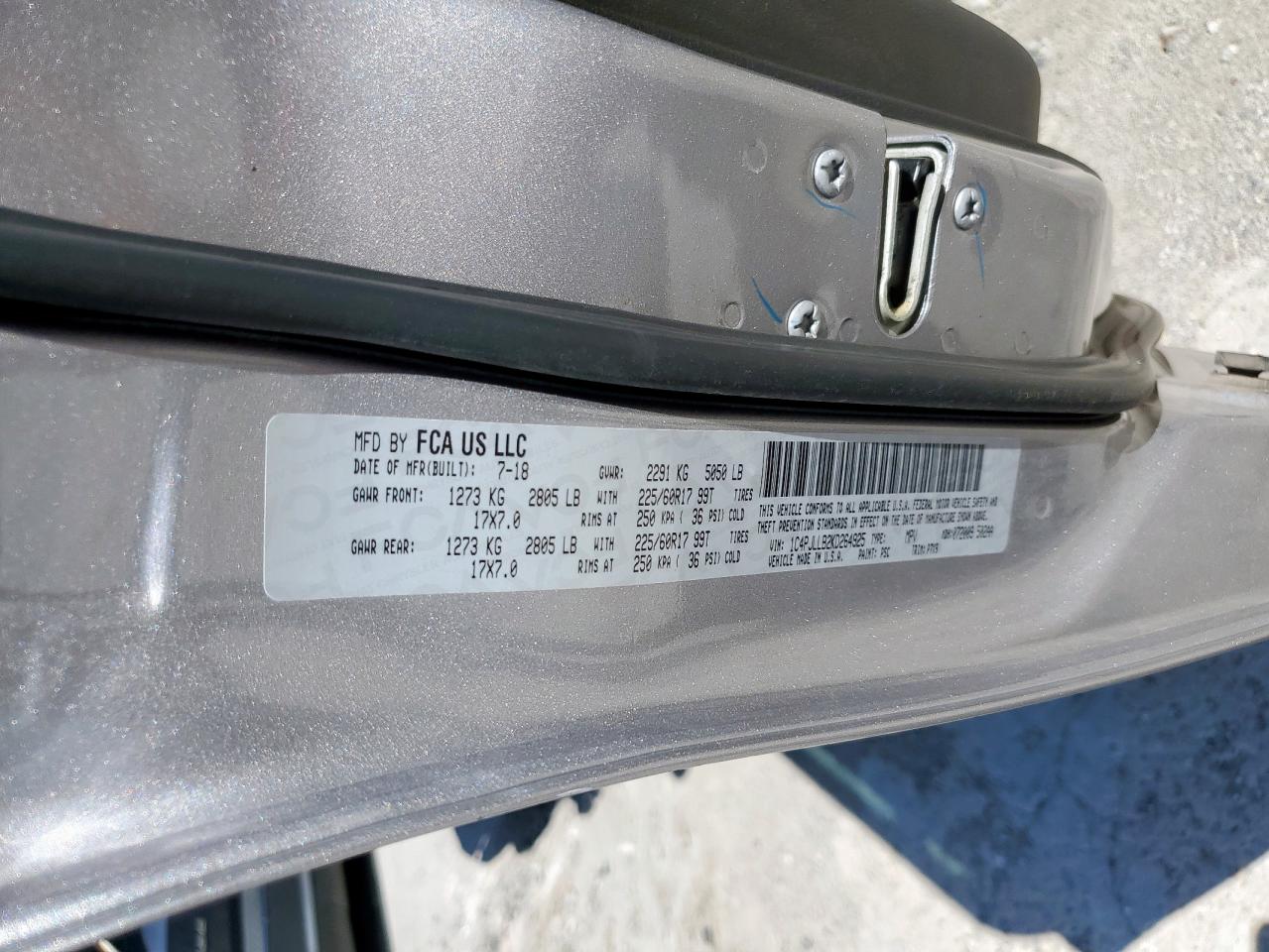 2019 Jeep Cherokee Latitude Plus VIN: 1C4PJLLB2KD264925 Lot: 82238095