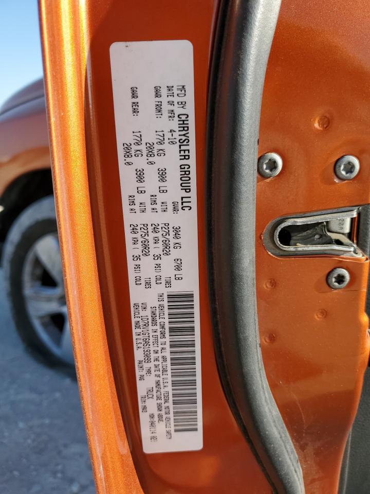 2010 Dodge Ram 1500 VIN: 1D7RV1GT6AS193099 Lot: 87209515