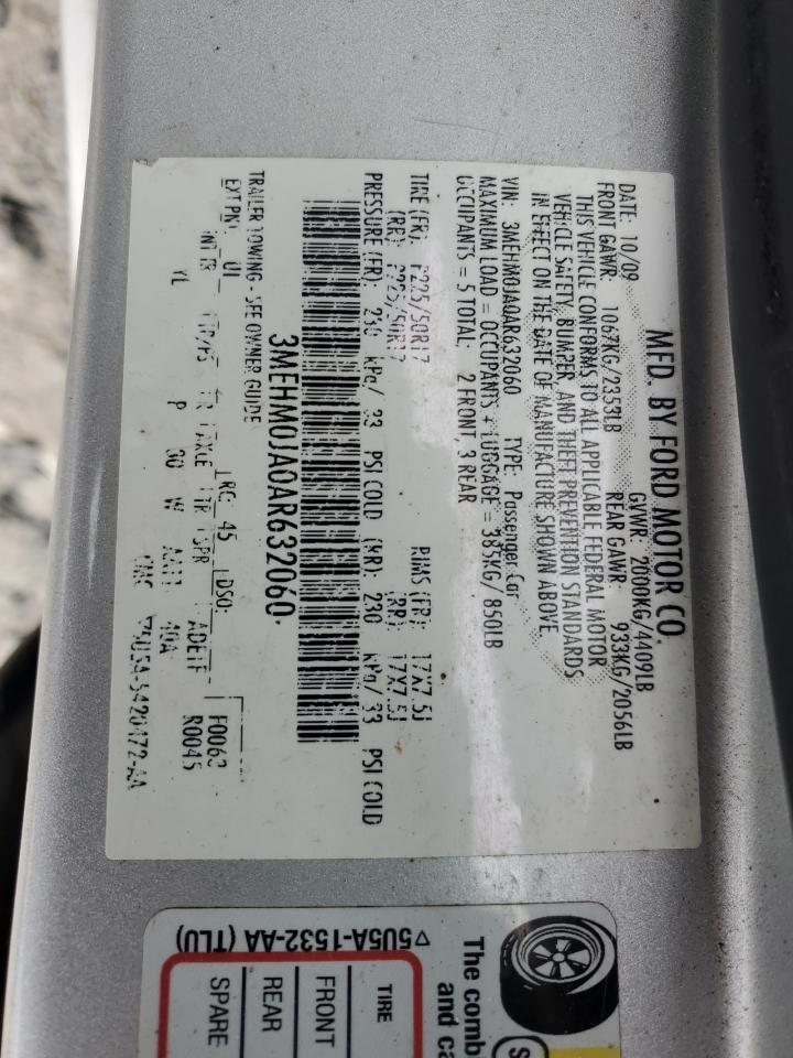 2010 Mercury Milan Premier VIN: 3MEHM0JA0AR632060 Lot: 90550055