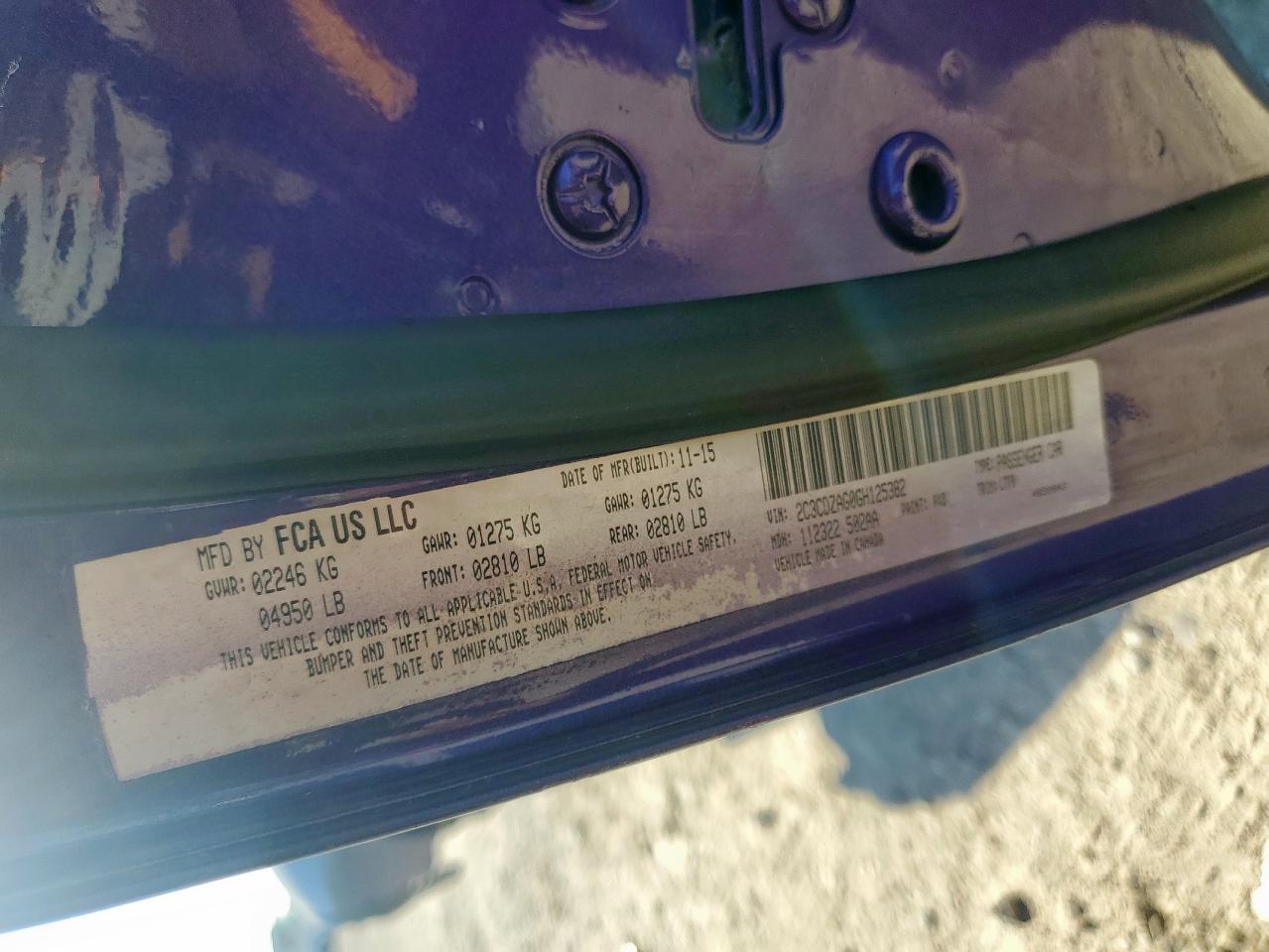 2016 Dodge Challenger Sxt VIN: 2C3CDZAG0GH125382 Lot: 90476095