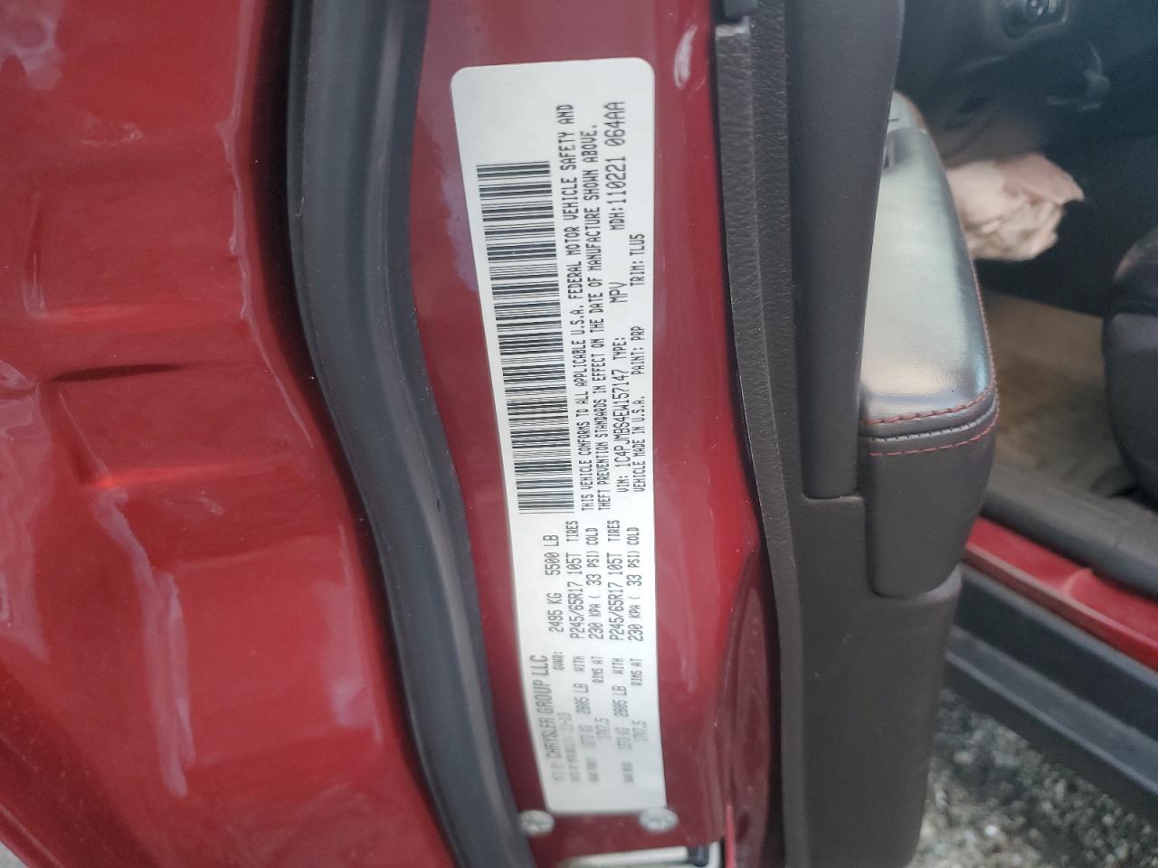 2014 Jeep Cherokee Trailhawk VIN: 1C4PJMBS4EW157147 Lot: 85854245