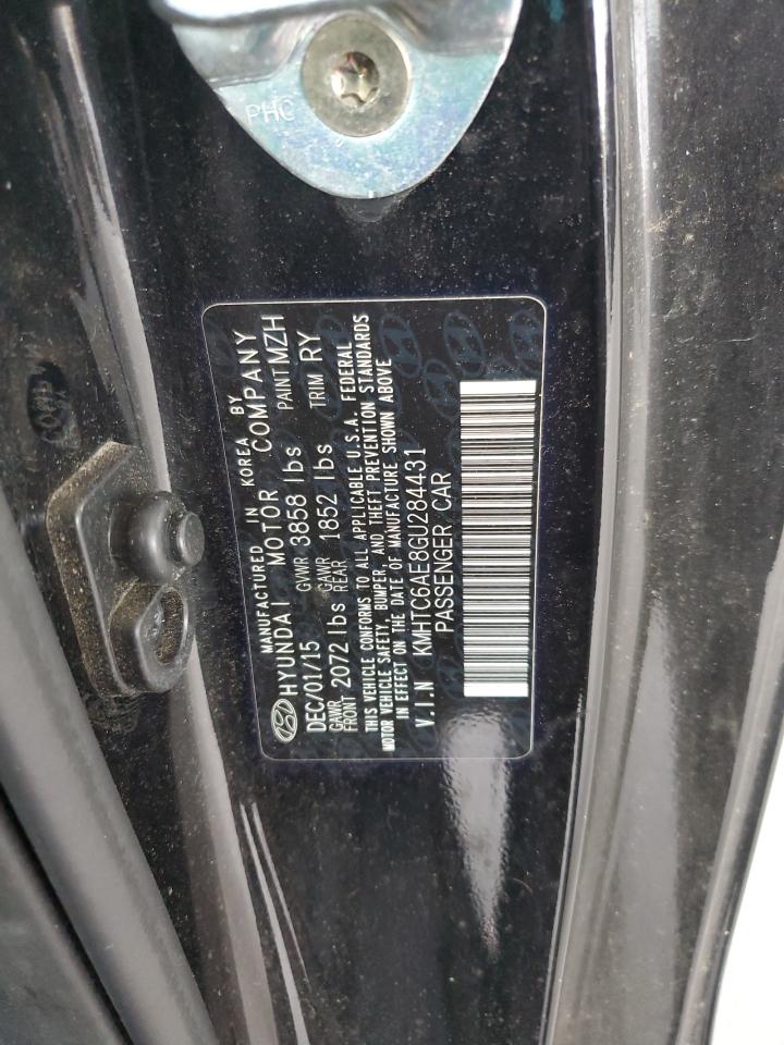 2016 Hyundai Veloster Turbo VIN: KMHTC6AE8GU284431 Lot: 85302275