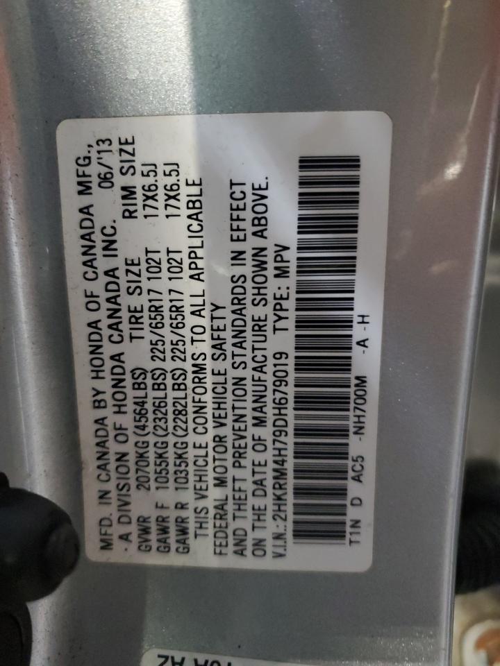 2013 Honda Cr-V Exl VIN: 2HKRM4H79DH679019 Lot: 90641815