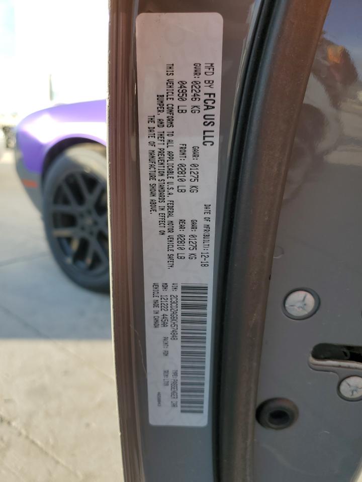 2019 Dodge Challenger Sxt VIN: 2C3CDZAG6KH574848 Lot: 82570345