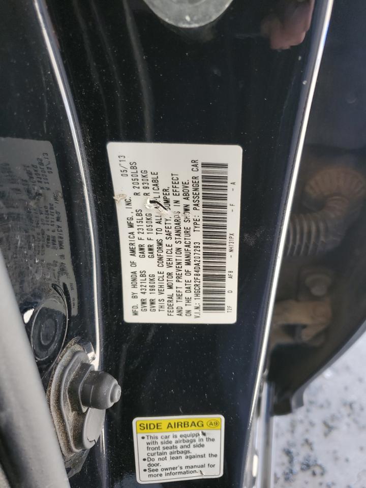 2013 Honda Accord Exl VIN: 1HGCR2F84DA207293 Lot: 86320055
