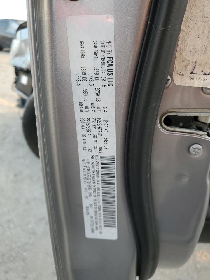 2016 Dodge Journey Sxt VIN: 3C4PDCBGXGT145882 Lot: 86859275