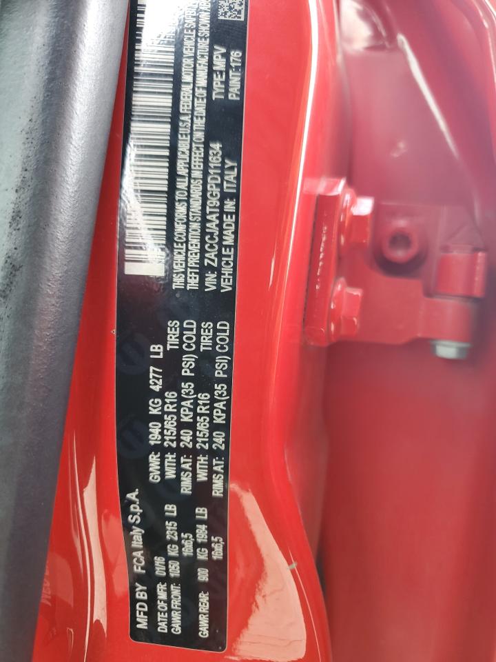 2016 Jeep Renegade Sport VIN: ZACCJAAT9GPD11634 Lot: 82234695