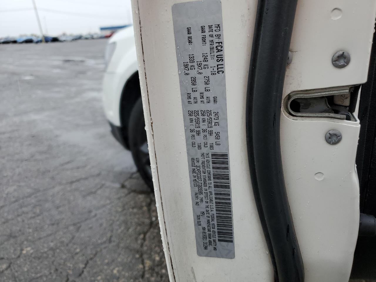 2018 Dodge Journey Crossroad VIN: 3C4PDCGG7JT269205 Lot: 89700055