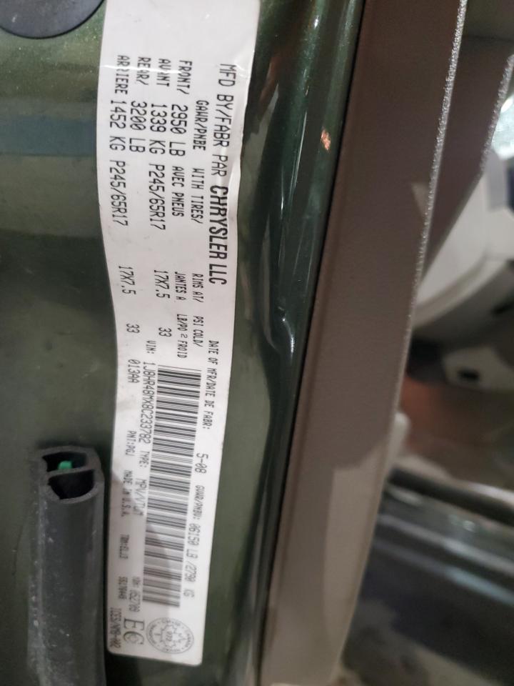 2008 Jeep Grand Cherokee Laredo VIN: 1J8HR48MX8C233782 Lot: 85558065