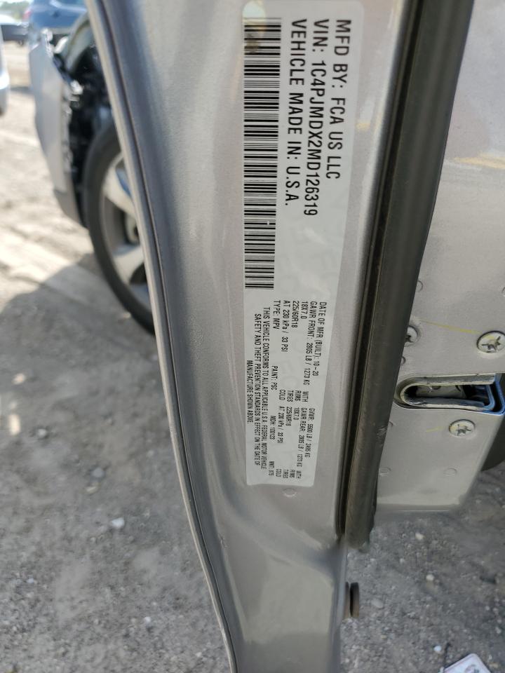 2021 Jeep Cherokee Limited VIN: 1C4PJMDX2MD126319 Lot: 84216075