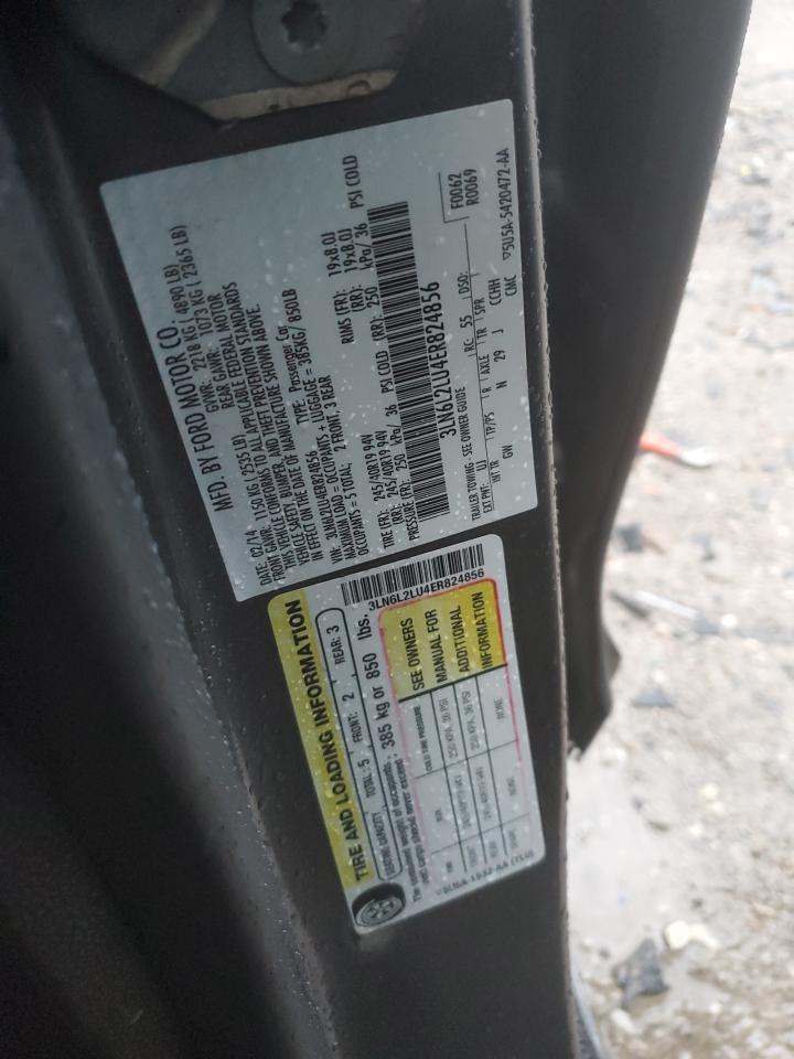 2014 Lincoln Mkz Hybrid VIN: 3LN6L2LU4ER824856 Lot: 90455645