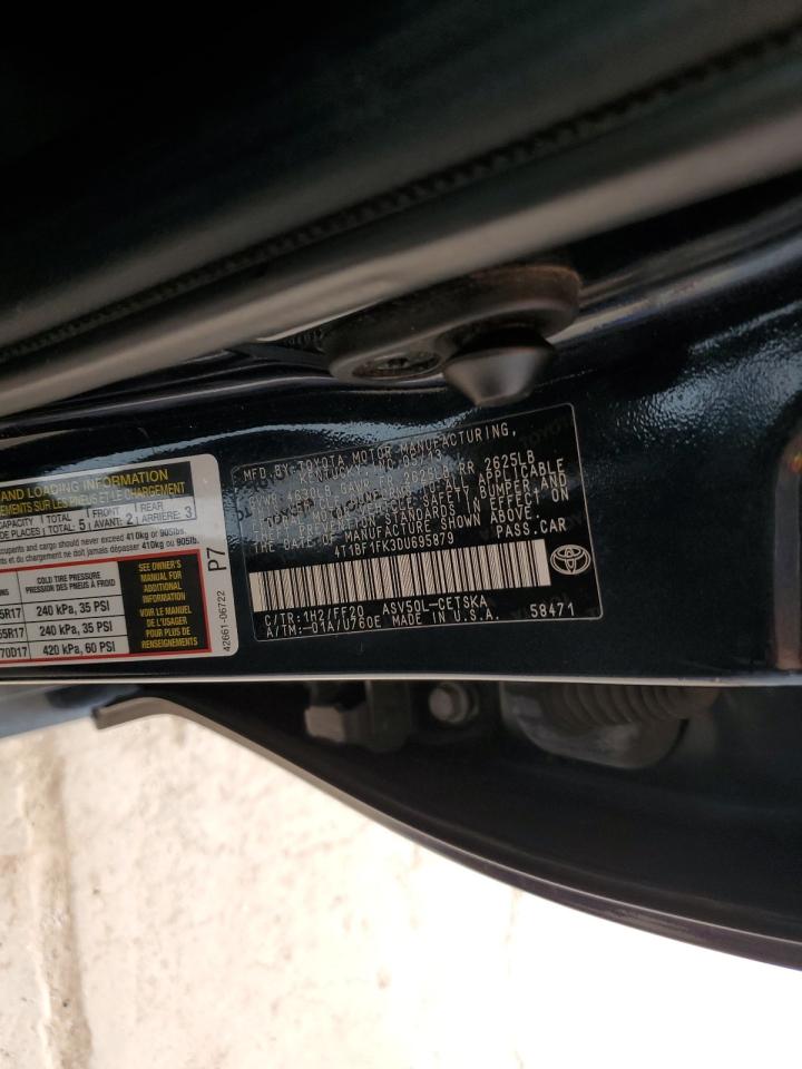 2013 Toyota Camry L VIN: 4T1BF1FK3DU695879 Lot: 82357635