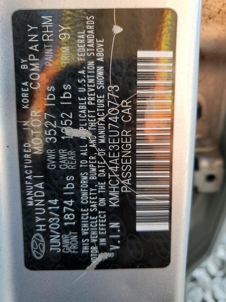 2014 Hyundai Accent Gls VIN: KMHCT4AE3EU740773 Lot: 86166975