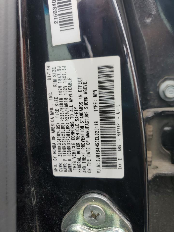 2014 Acura Rdx Technology VIN: 5J8TB4H55EL020119 Lot: 85551665