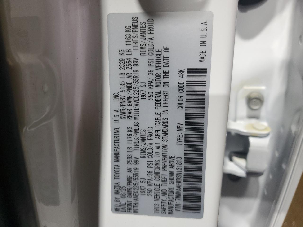 2025 Mazda Cx-50 Premium Plus VIN: 7MMVAAEW9SN131813 Lot: 89638745