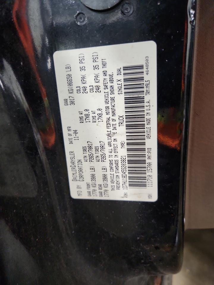 2005 Dodge Ram 1500 St VIN: 1D7HU18D45S203821 Lot: 85184995