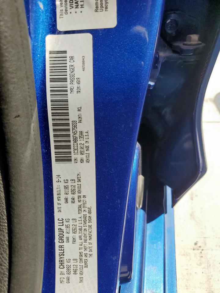 2015 Chrysler 200 Limited VIN: 1C3CCCAB6FN575659 Lot: 85813645