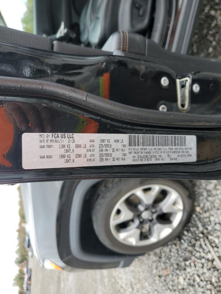 2018 Jeep Compass Limited VIN: 3C4NJDCB8JT307816 Lot: 85570995