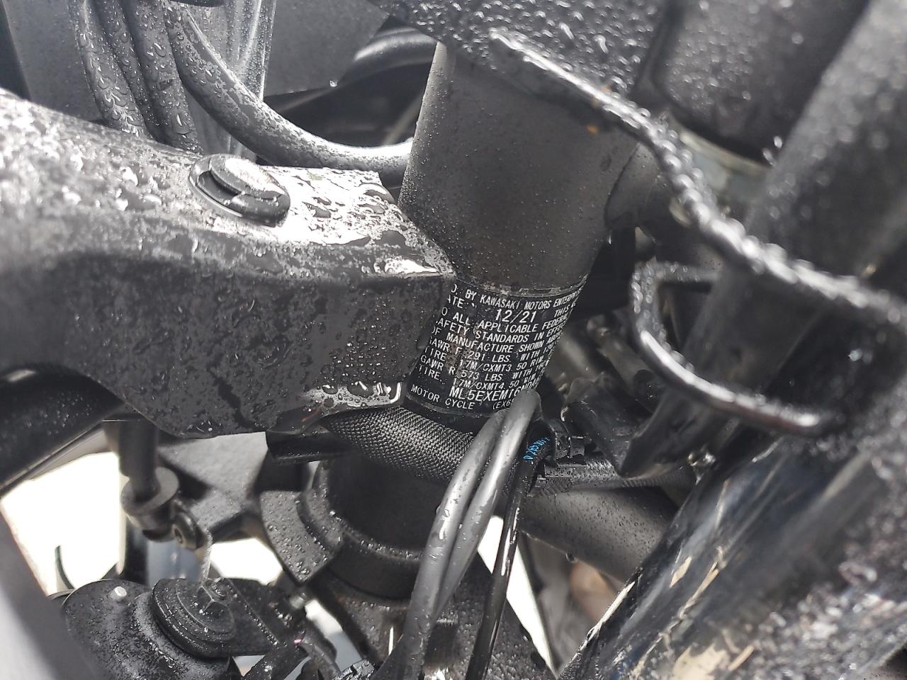 2022 Kawasaki Ex650 M VIN: ML5EXEM16NDA67698 Lot: 90359385