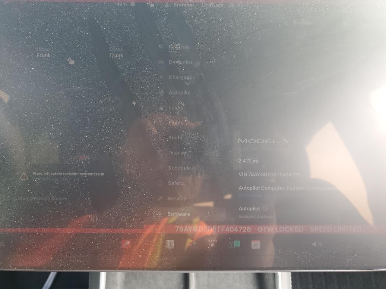 2026 Tesla Model Y VIN: 7SAYGDED5TF404728 Lot: 87310995