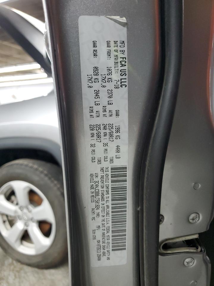 2018 Jeep Compass Latitude VIN: 3C4NJCBB8JT501824 Lot: 86678775