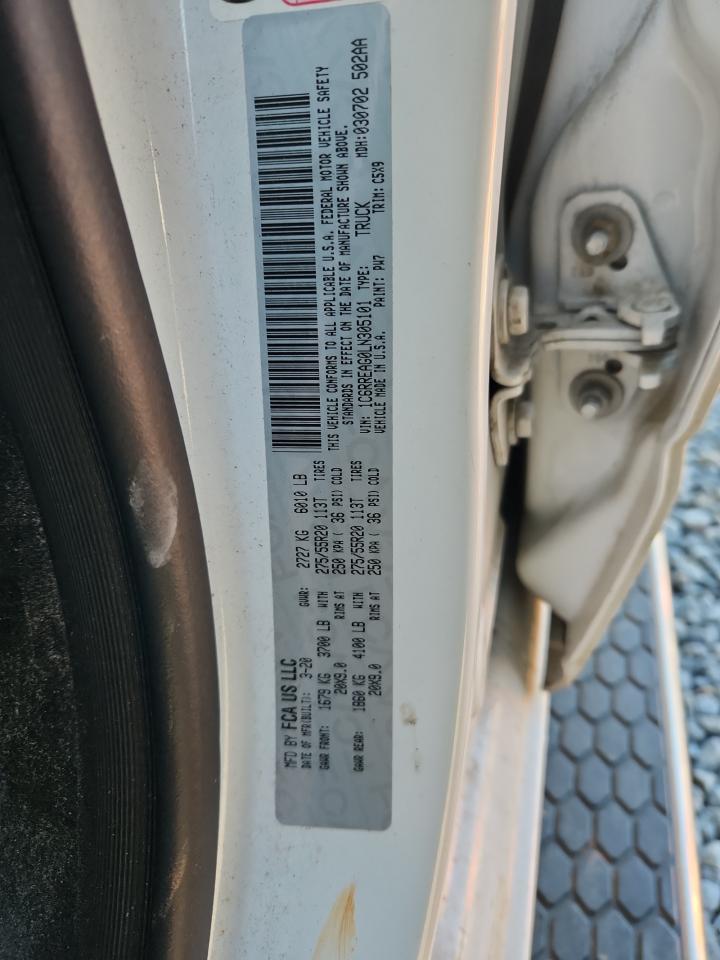 2020 Ram 1500 Hfe VIN: 1C6RREAG0LN305101 Lot: 86087445