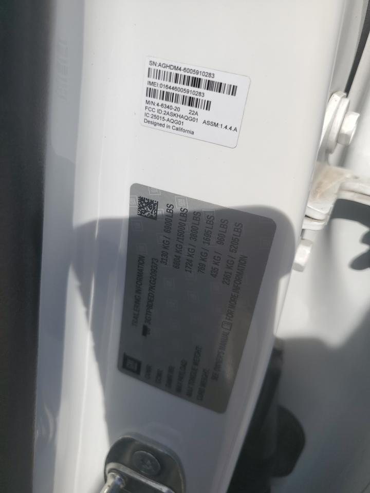 2019 GMC Sierra C1500 Slt VIN: 3GTP8DED7KG209373 Lot: 82713765