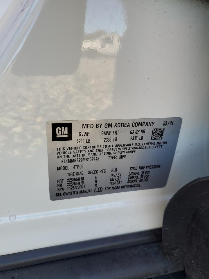 2021 Buick Encore Gx Preferred VIN: KL4MMBS29MB159443 Lot: 86077355