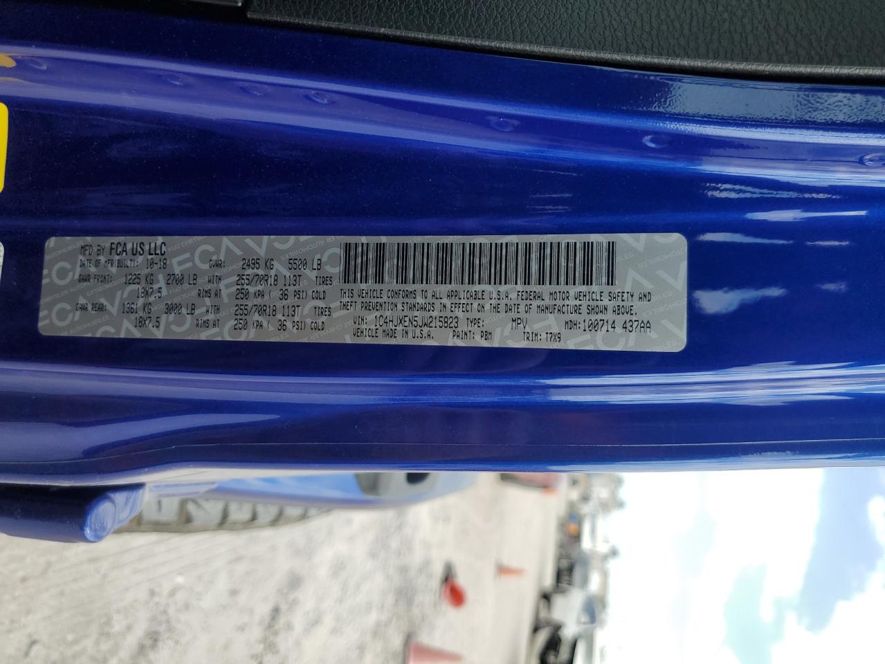 2018 Jeep Wrangler Unlimited Sahara VIN: 1C4HJXEN5JW215823 Lot: 89481955