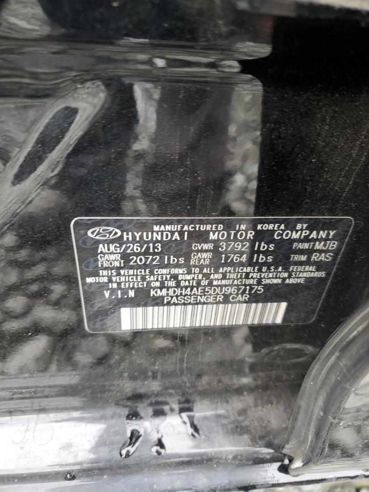 2013 Hyundai Elantra Gls VIN: KMHDH4AE5DU967175 Lot: 85547105
