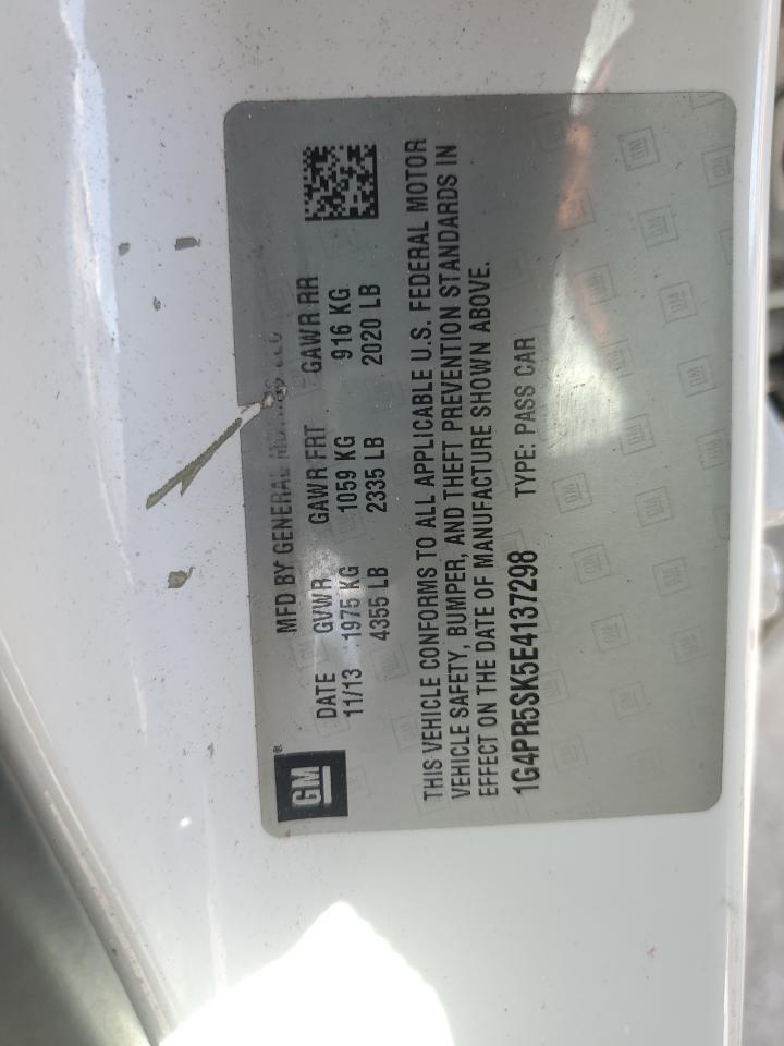 2014 Buick Verano Convenience VIN: 1G4PR5SK5E4137298 Lot: 85872065