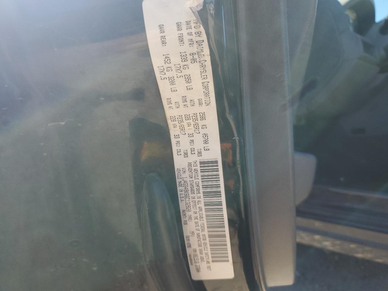 2006 Jeep Grand Cherokee Laredo VIN: 1J4GS48K66C132820 Lot: 86318615