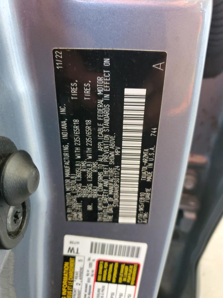 2023 Toyota Highlander L VIN: 5TDKDRAH0PS011724 Lot: 86135755