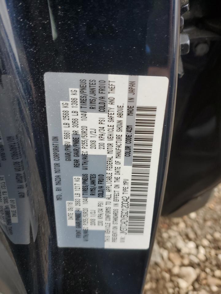 2016 Mazda Cx-9 Grand Touring VIN: JM3TCADY6G0120042 Lot: 85407835